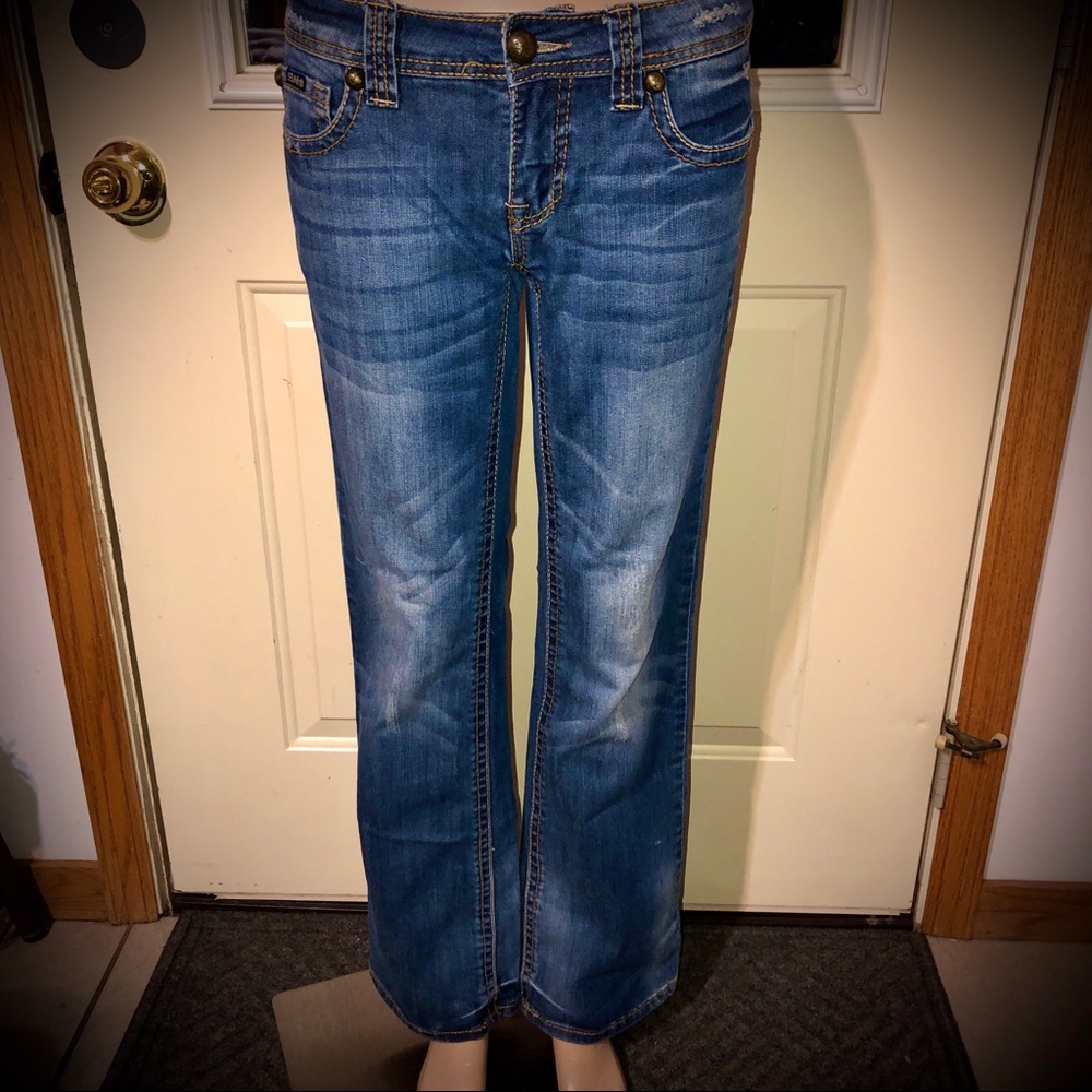 Adiktd bootcut floral embroidered jeans 28x33 / 4 - Picture 3 of 8